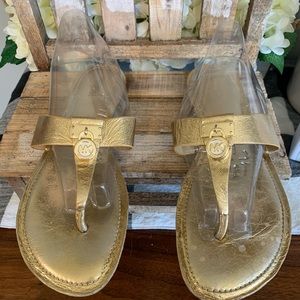 Gold Michael Kors sandals size 9 1/2